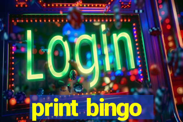 print bingo